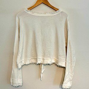 Free People Long Sleeve Cropped Top